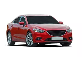 Rote Limousine – Seitenansicht